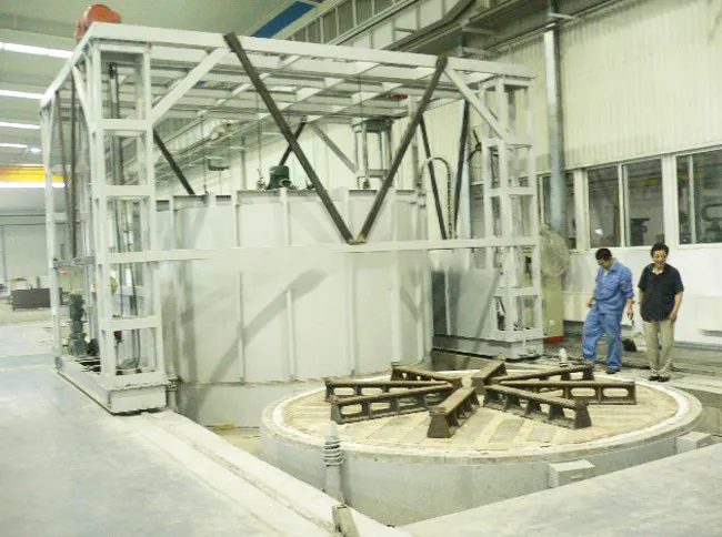 Hooded quenching furnace