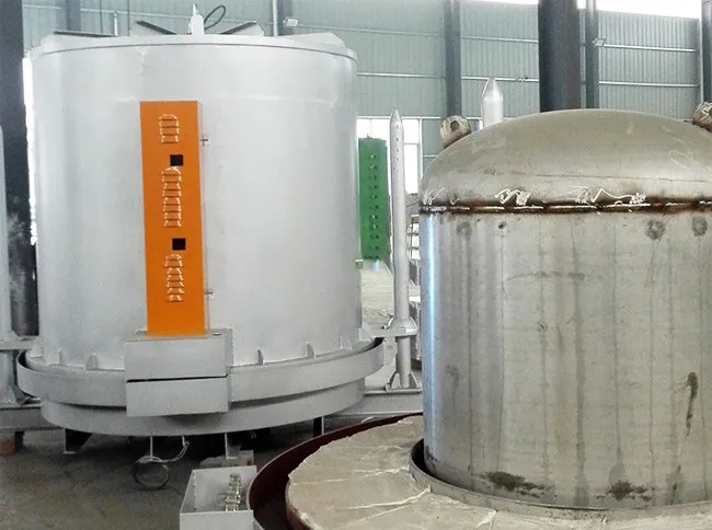 Pit-type bright heat treatment furnace